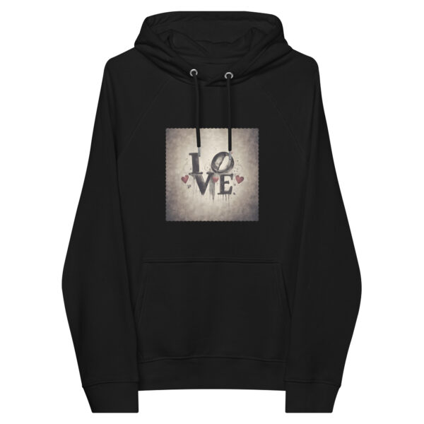 Unisex Bio-Raglan-Hoodie “LOVE”