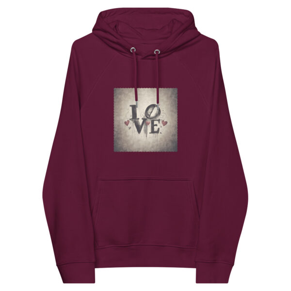 Unisex Bio-Raglan-Hoodie “LOVE”