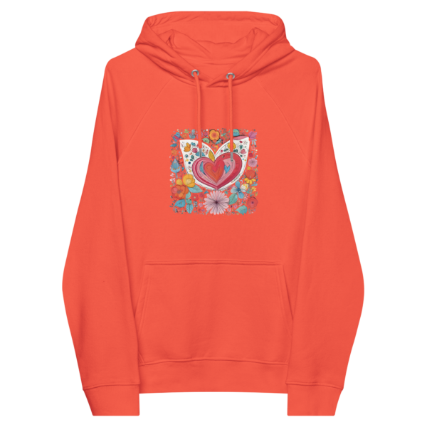 Unisex Bio-Raglan-Hoodie “HEART”